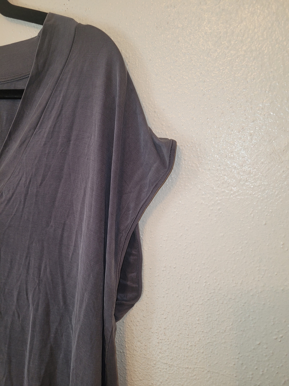 Dolan Anthro Slate Grey Super Soft V Neck Dress / Tunic With Pockets Large - Picture 3 of 5